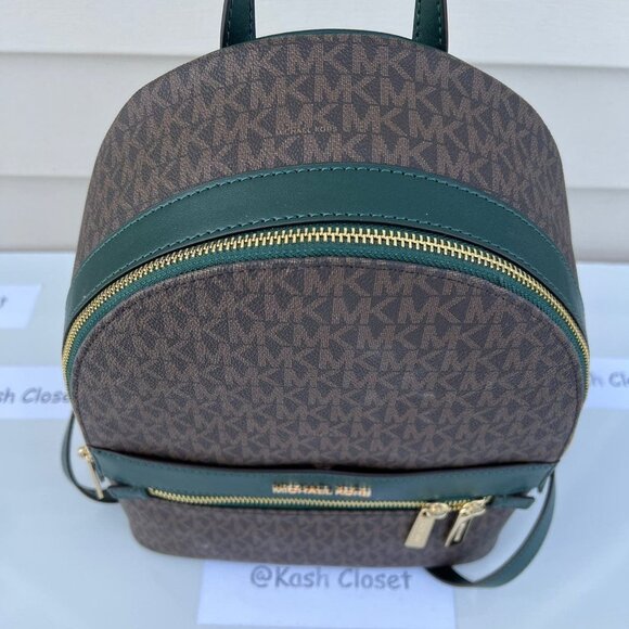 Michael Kors backpack kenly medium bag MK signature racing green - Picture 12 of 12